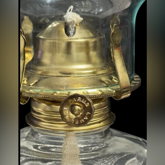 Vintage LampLight Farms Oil Lamp Clear Glass Base Horse & Buggy Design - Picture 9 of 12